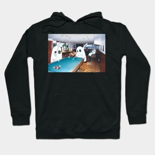 Ghosts Playing Pool Hoodie